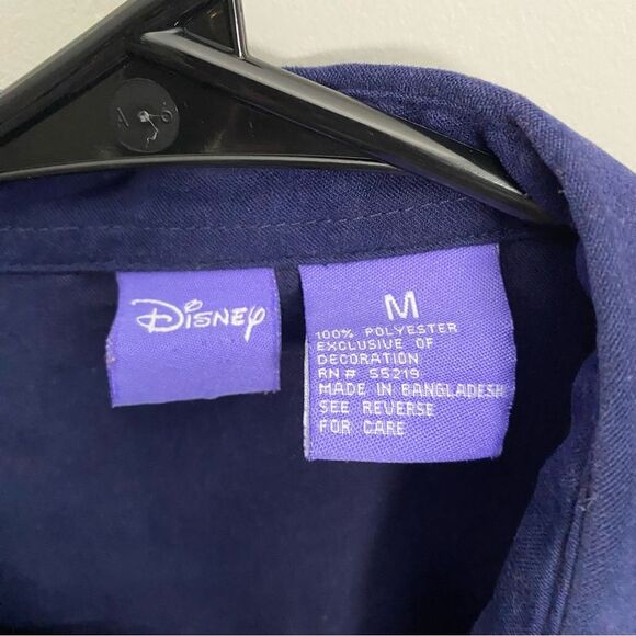 Vintage Disney Eeyore Button Down Casual Blouse Shirt Blue Medium - Picture 3 of 6